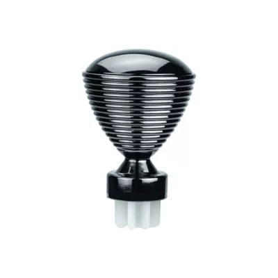 Embout cône pour barre à rideau GoodHome décapé 28 mm Kimlos noir