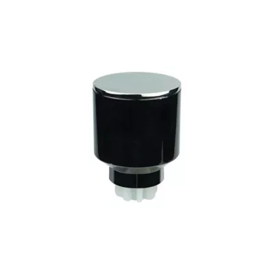 Embout forme carrée pour barre à rideau GoodHome 28 mm Kimlos noir