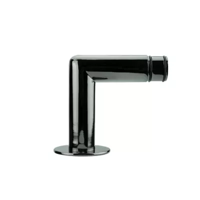 Équerre fixation droite pour barre à rideau GoodHome 28 mm Kimlos noir