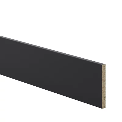 Plinthe de cuisine Goodhome Pasilla Noir H. 15 cm x l. 2.4 m x Ep. 16 mm