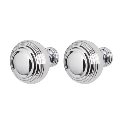 Poignée de meuble de cuisine GoodHome Bril Garni Argent L. 3.2 cm, 2 pièces