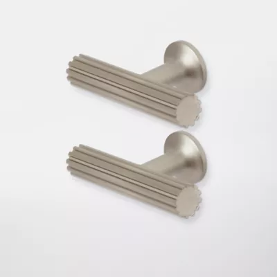 Poignée de meuble de cuisine GoodHome Sumac Argent L. 6 cm, 2 pièces