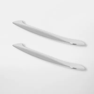 Poignée de meuble de cuisine GoodHome Cilantro Argent L. 21.8 cm, 2 pièces