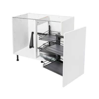 Rangement intérieur coulissant d'angle droit pour meuble de cuisine GoodHome Pebre 50 cm