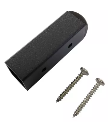 Butée de portillon taupe en aluminium