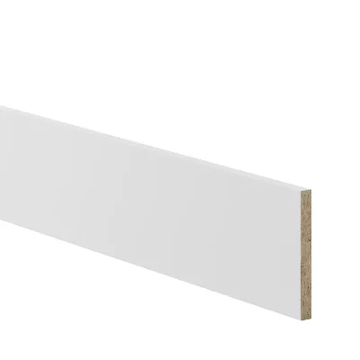 Plinthe de cuisine Goodhome Balsamita Blanc H. 15 cm x l. 2.4 m x Ep. 16 mm