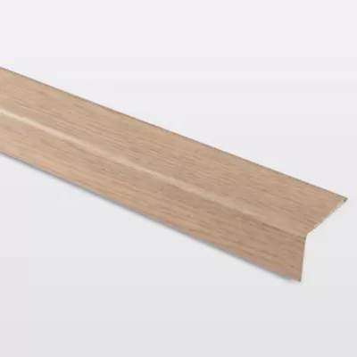 Nez de marche en aluminium décor chêne naturel GoodHome 35 x 25 x 900 mm.