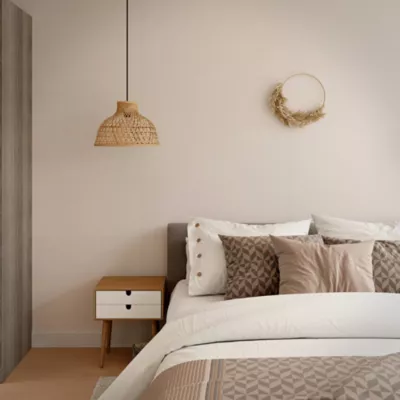 Papier peint vinyle sur intissé GoodHome Aune sable