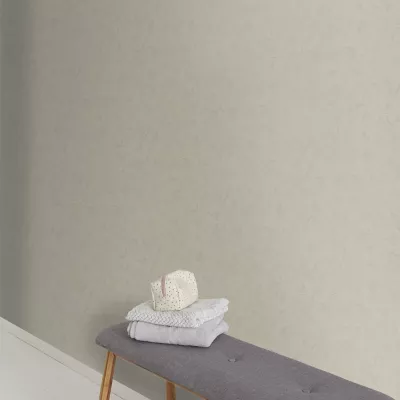 Papier peint vinyle sur intissé GoodHome Lancon blanc cassé
