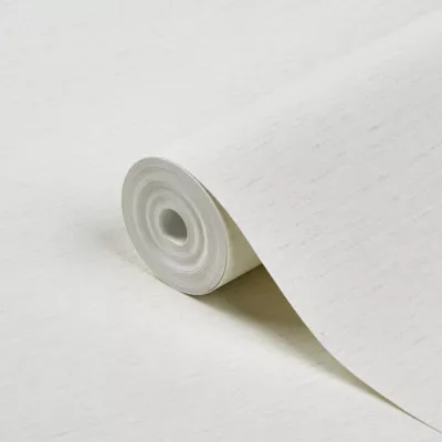Papier peint vinyle sur intissé GoodHome Arceau blanc