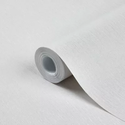 Papier peint vinyle sur intissé GoodHome Lery blanc
