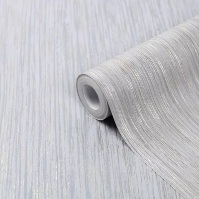 Papier peint vinyle sur intissé GoodHome Ciral gris clair