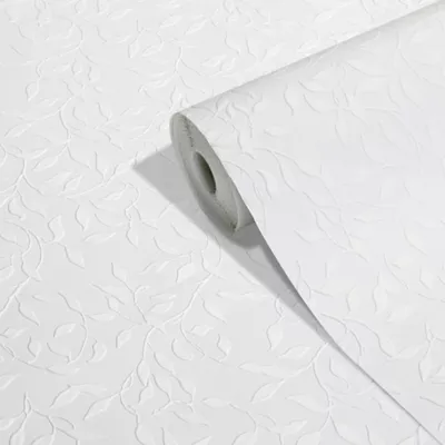 Papier peint vinyle expansé intissé à peindre L.1005 x l.53 cm GoodHome Kerria
