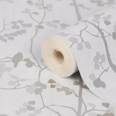 Papier peint vinyle sur intissé GoodHome Bromus crème