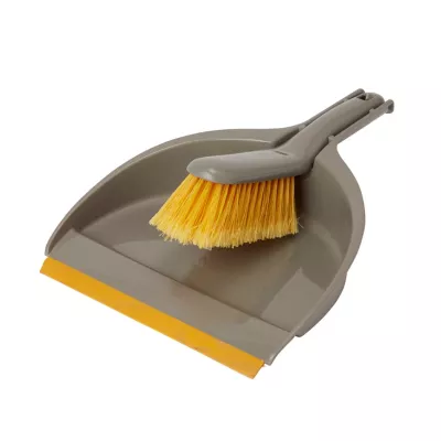 Pelle et balayette gris foncé PVC l.23cm