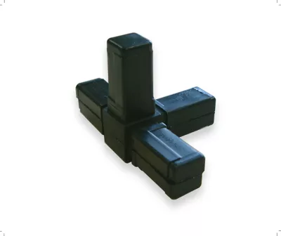Quadruple connecteur pour tube carré Diall 20 x 20 mm