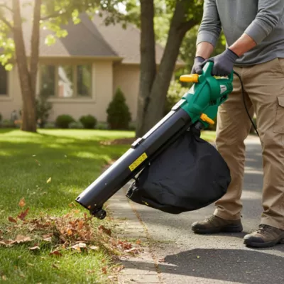 Aspirateur souffleur broyeur filaire 2500 W - 600 m³/h - ratio 10:1 - avec sac de 45 L - FPBV2500-2