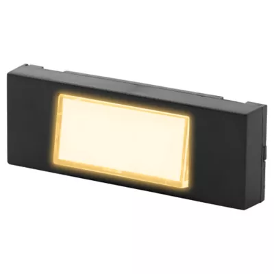 Bouton de sonnette filaire lumineux Blyss noir horizontal
