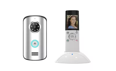 Ensemble interphone vidéo sans fil avec bouton pour l'extérieur Blyss Wilks