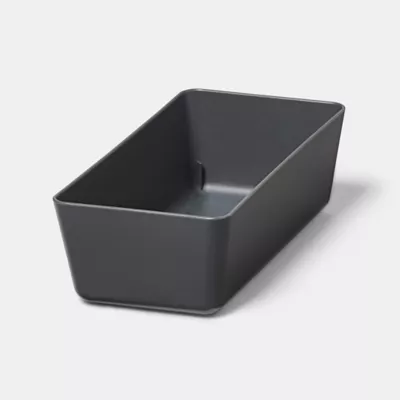 Range couverts GoodHome Nitaki gris 18 x 9 cm, 1 compartiment