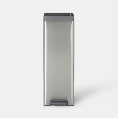 Poubelle de cuisine à pédale 30 L Kora GoodHome H. 70,5 cm inox