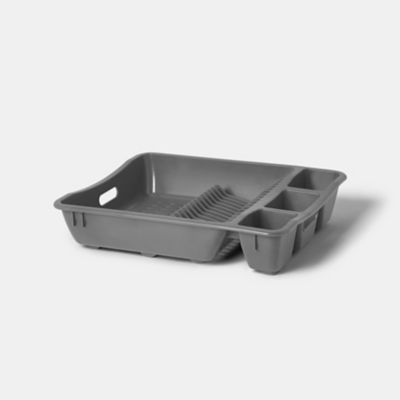Egouttoir plastique GoodHome Datil gris