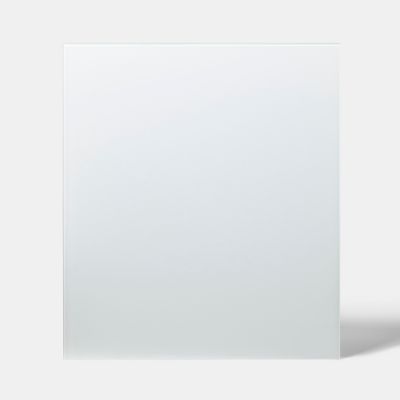 Fond de hotte en verre GoodHome Nashi blanc l. 60 cm x H. 80 cm x Ep. 5 mm