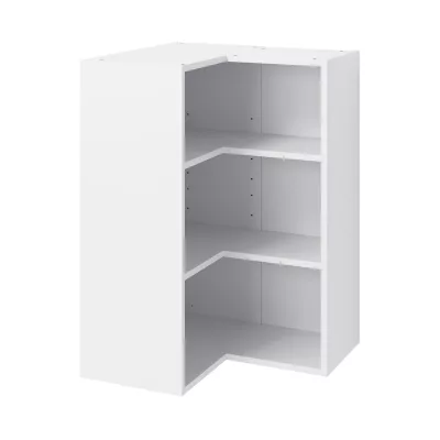 Caisson haut d'angle de cuisine 2 portes GoodHome Caraway Blanc H. 90 cm x l. 63 cm