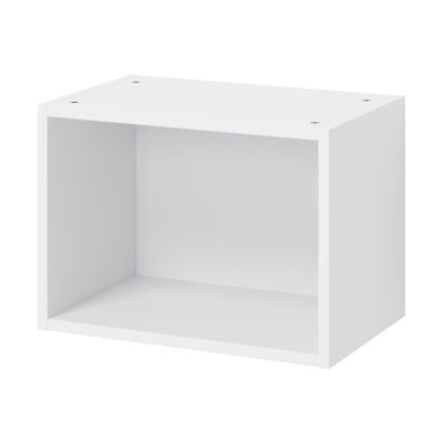 Caisson haut de cuisine ouvert GoodHome Caraway Blanc H. 36 cm x l. 50 cm