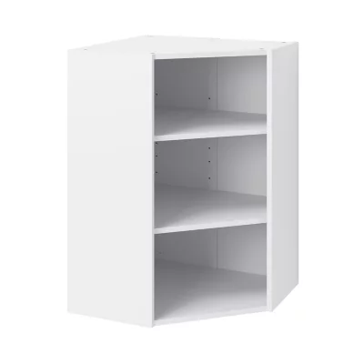 Caisson haut d'angle de cuisine 1 porte GoodHome Caraway Blanc H. 90 cm x l. 63 cm