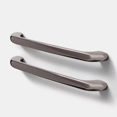 Poignée de meuble de cuisine GoodHome Condio Argent L. 22.5 cm, 2 pièces