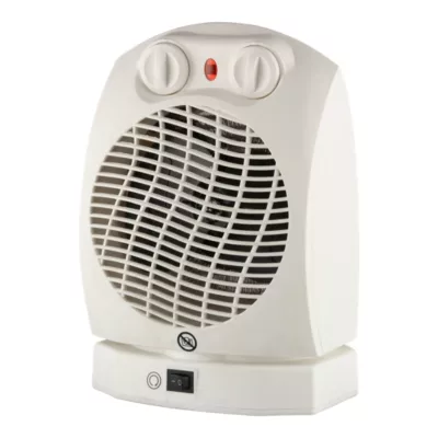 Radiateur électrique soufflant oscillant blanc 2000W