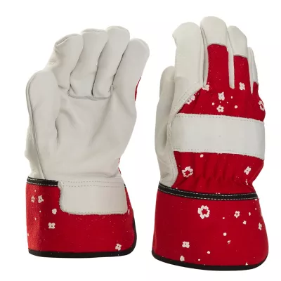 Gants de manutention en cuir rouge Verve - Taille 7 (S)
