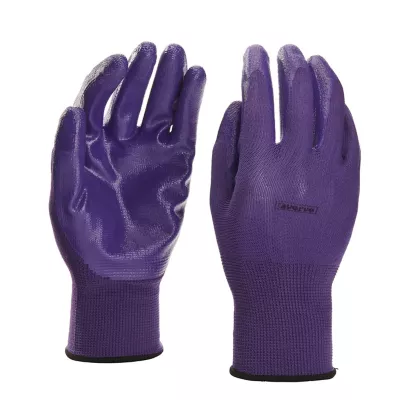 Gants enduit nitrile lilas Verve - Taille 8 (M)
