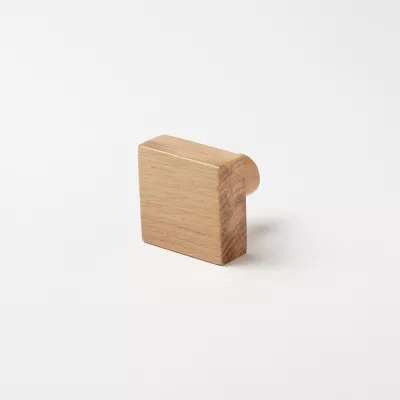 Patère Nantua bois naturel GoodHome