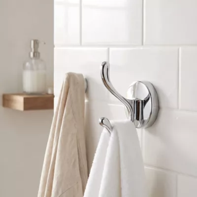 Patère double crochet Ormara chrome GoodHome