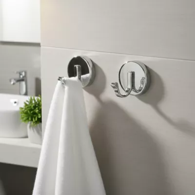 Patère crochet simple Ormara chrome GoodHome