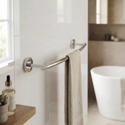 Porte-serviettes Ormara chromé GoodHome 48 cm