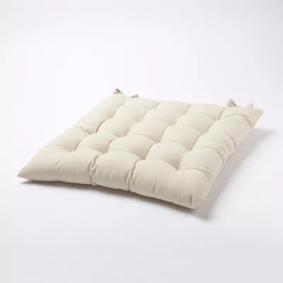 Galette de chaise GoodHome Hiva coloris naturel 45 x 45 cm