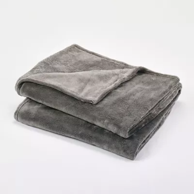 Plaid Lulu gris l.150 x L.180cm GoodHome