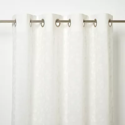 Voilage GoodHome Miri blanc 280 x 260 cm