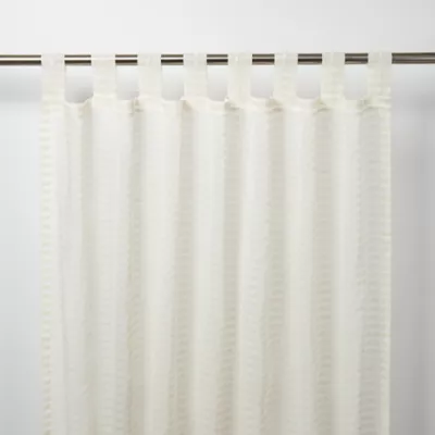 Voilage GoodHome Tolok ivoire l.140 x H.260 cm