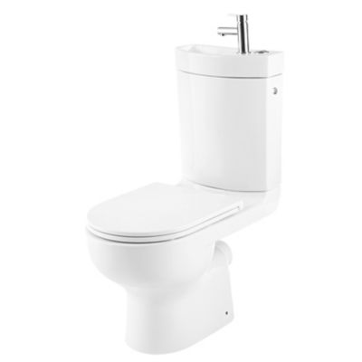 Pack WC à poser sans bride + lave-mains sortie horizontale GoodHome Cavally