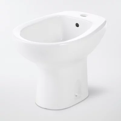 Bidet à poser, H.38 x l.35,5 cm, blanc, GoodHome Baciu