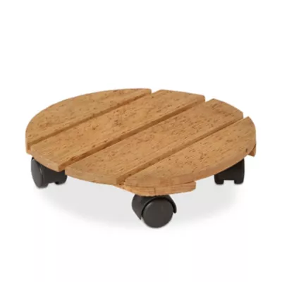Chariot porte plantes en bois Bopha ø60 cm