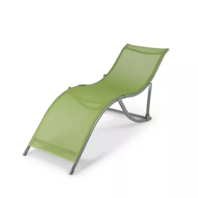 Bain de soleil métal et toile Blooma Papaya vert lettuce