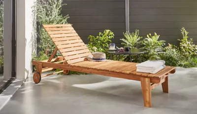 Bain de soleil bois Blooma Denia
