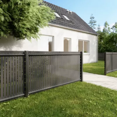 Grillage rigide gris 198,5 x h.103 cm, maille 55 x h.200mm Blooma Louga