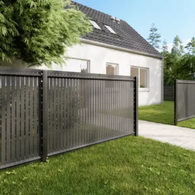 Grillage rigide gris 198,5 x h.123 cm, maille 55 x h.200mm Blooma Louga