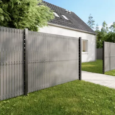 Grillage rigide gris 198,5 x h.153 cm, maille 55 x h.200mm Blooma Louga